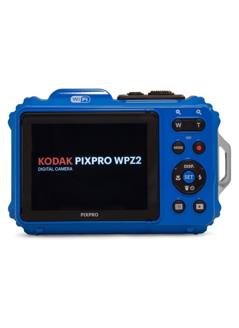 KODAK PIXPRO WPZ2 Rugged Waterproof Shockproof Dustproof WiFi Digital Camera 16MP 4X Optical Zoom 1080P Full HD Video Vlogging Camera 2.7