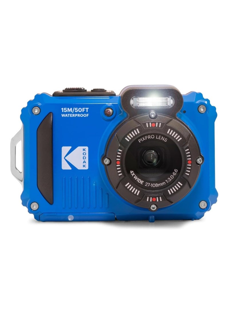 KODAK PIXPRO WPZ2 Rugged Waterproof Shockproof Dustproof WiFi Digital Camera 16MP 4X Optical Zoom 1080P Full HD Video Vlogging Camera 2.7