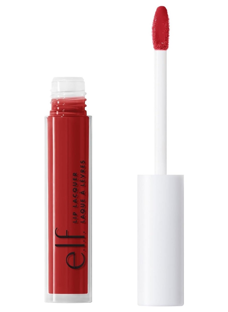 Lip Lacquer Nourishing NonSticky Ultra Shine Lip Gloss With Sheer Color Infused With Vitamins A  E Vegan  CrueltyFree Cherry Bomb Pack Of 1  Count 2.08 fl oz