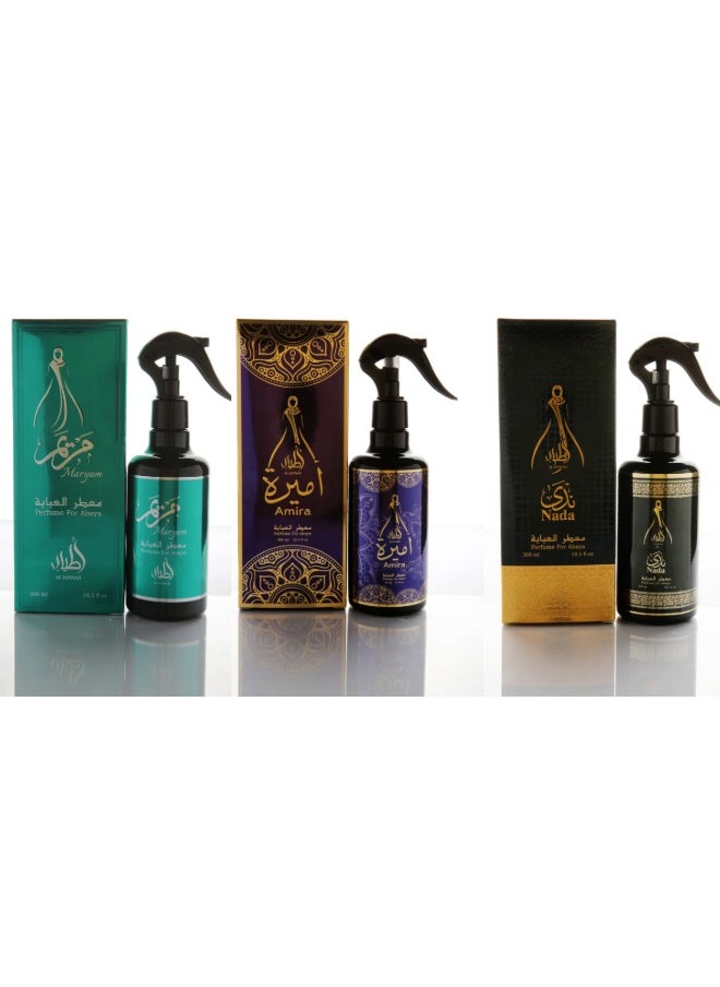 AMIRA NADA MARIYA 3 Combo- Perfume For Abaya - Unisex Eau de Parfum