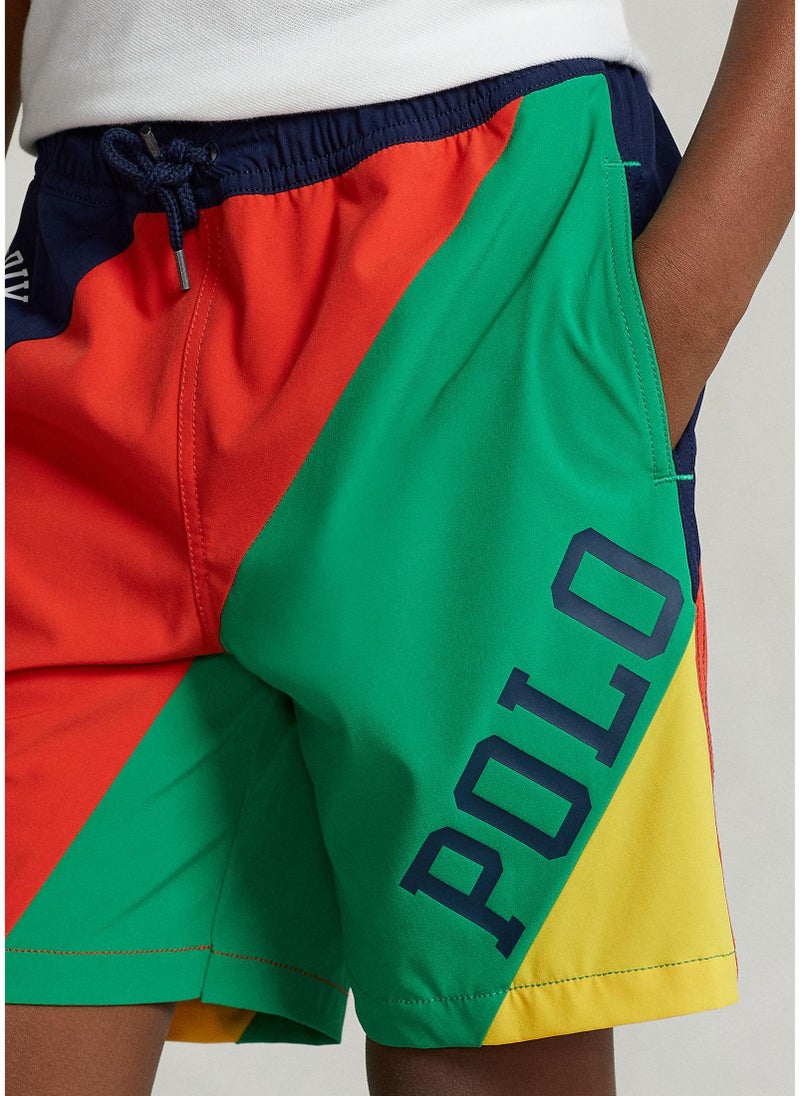 Youth Color Block Swim Shorts