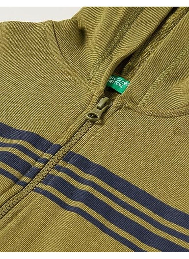 Zip-Up Sweatshirt - Verde Militare