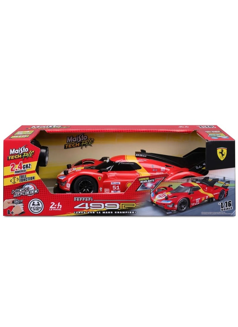 Ferrari 499P LMH (2023) Le Mans Champion Remote Control Car 1:16