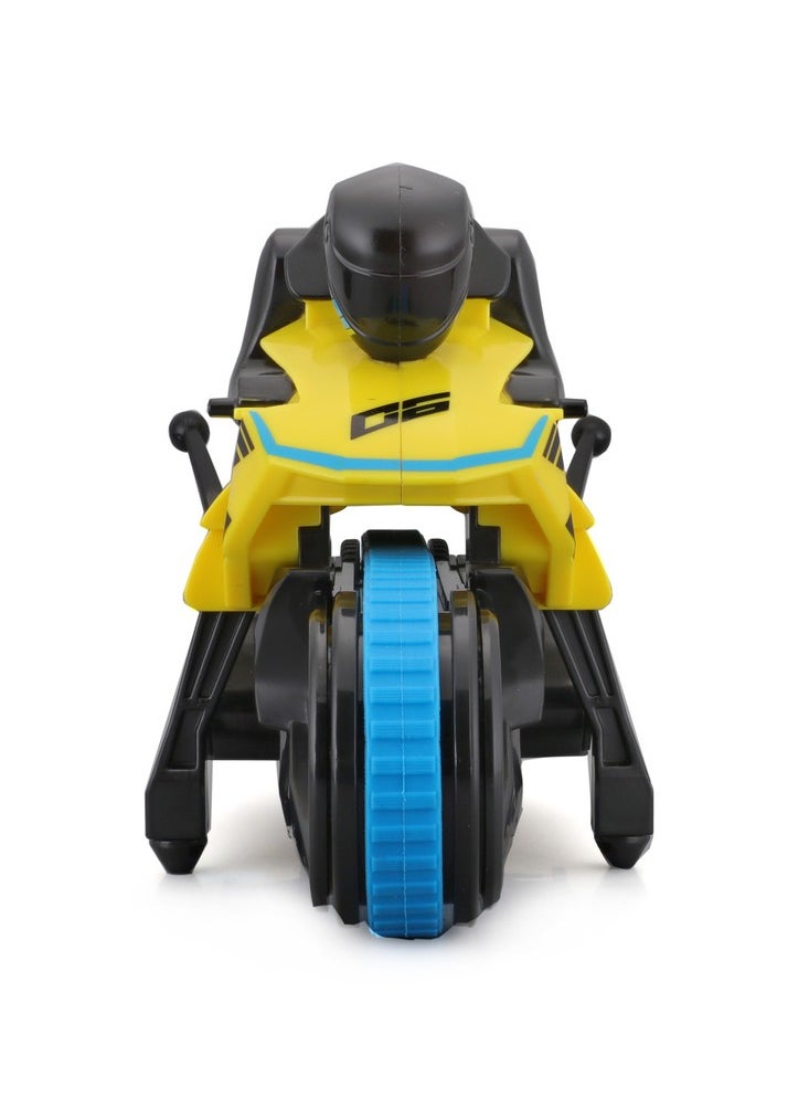 Cyklone MotoBike Remote Control Bike - Runs on Belt (Yellow)