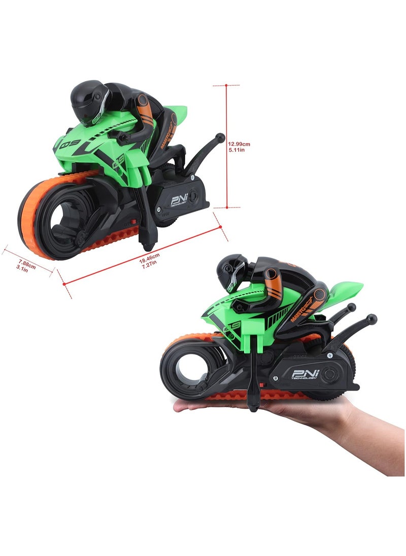 Cyklone MotoBike Remote Control Bike - Runs on Belt (Green)