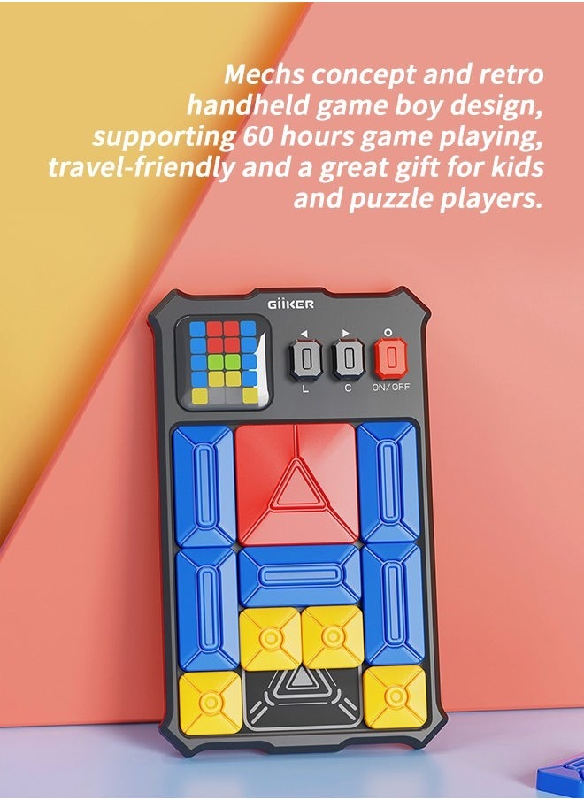 GiiKER Super Slide Puzzles Brain Games,500+Level Slide IQ Puzzles Game,Handheld Educational Family Day Toys,Leisure Travel Relaxation Stress Toys,Gifts for Kids of All Ages