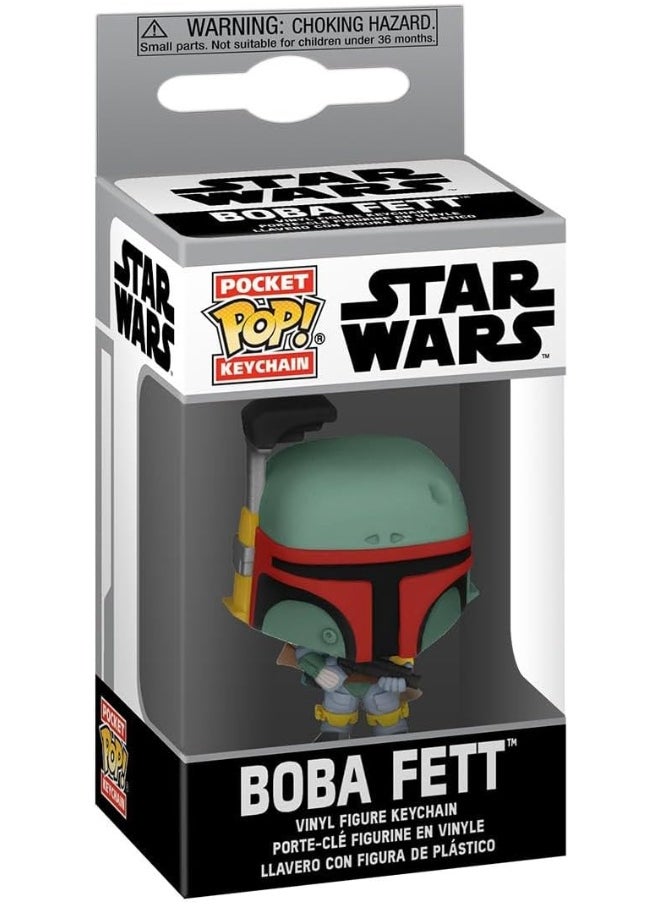 Funko Pop! Keychain: Star Wars - Boba Fett Novelty Keyring - Collectable Mini Figure - Stocking Filler - Gift Idea - Official Merchandise - Movies Fans - Backpack Decor