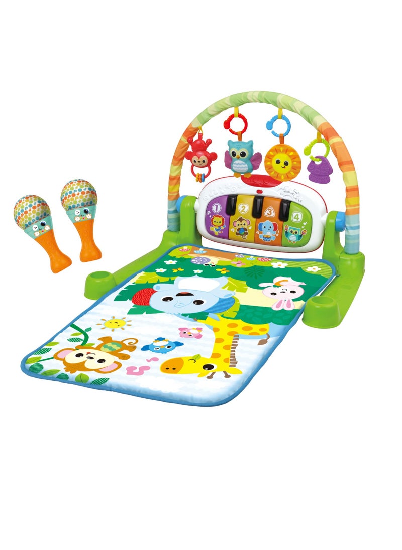 Jungle Pals Kick 'N Play Musical Gym Deluxe