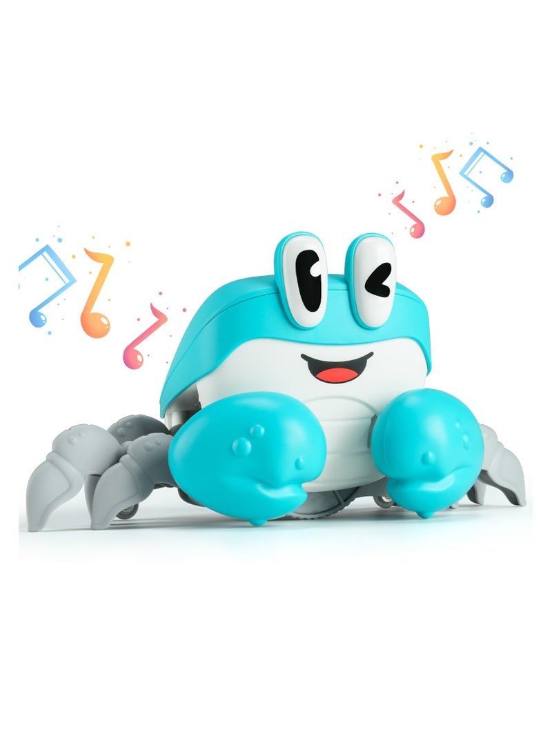 Interactive Crawling Crab Baby Toy for Infants & Toddlers, Tummy Time and Walking Learning Toys with Music & Dancing, Perfect Gifts for 0-12 Months Boys & Girls