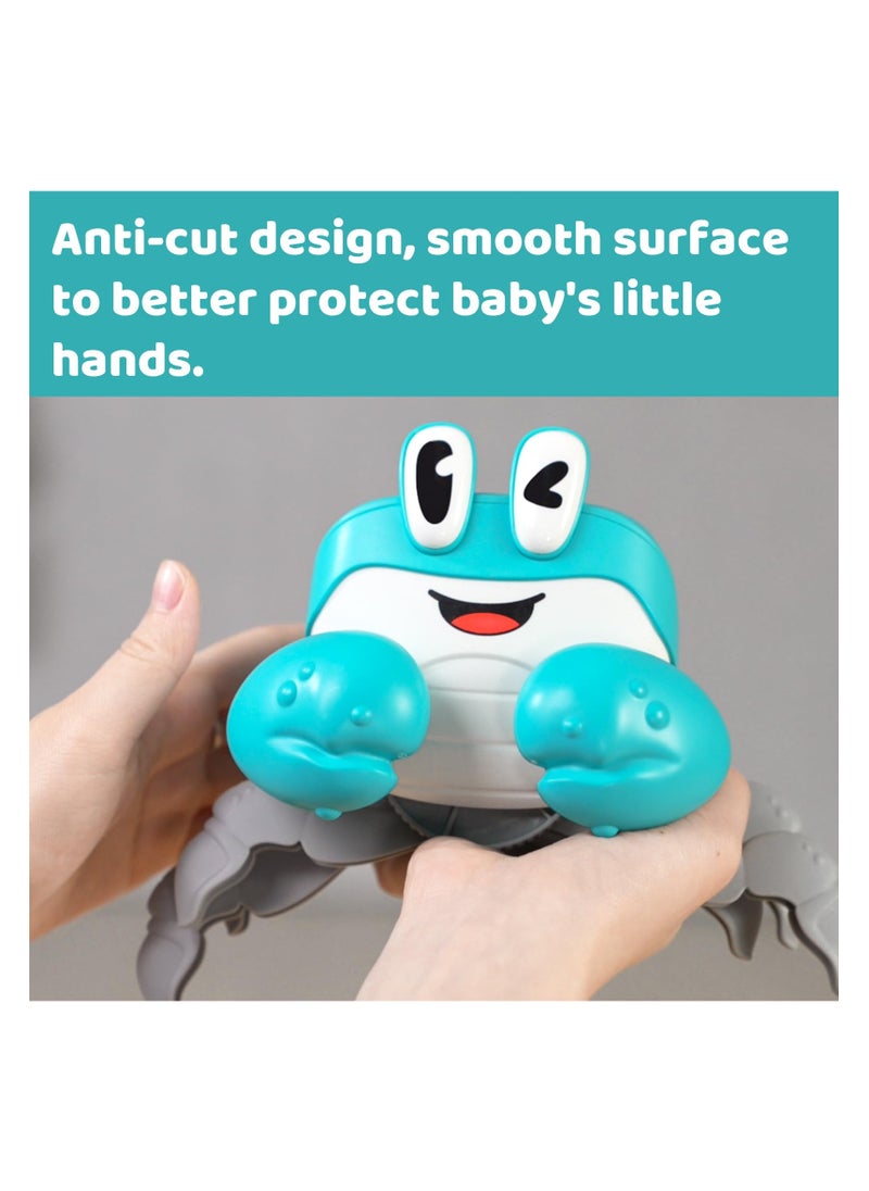 Interactive Crawling Crab Baby Toy for Infants & Toddlers, Tummy Time and Walking Learning Toys with Music & Dancing, Perfect Gifts for 0-12 Months Boys & Girls