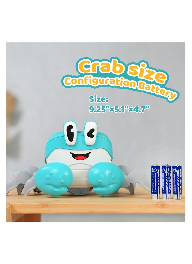 Interactive Crawling Crab Baby Toy for Infants & Toddlers, Tummy Time and Walking Learning Toys with Music & Dancing, Perfect Gifts for 0-12 Months Boys & Girls