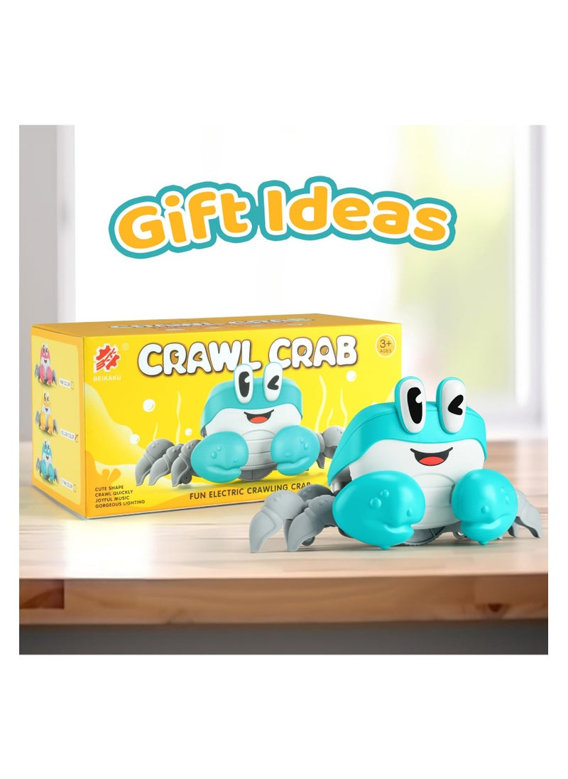Interactive Crawling Crab Baby Toy for Infants & Toddlers, Tummy Time and Walking Learning Toys with Music & Dancing, Perfect Gifts for 0-12 Months Boys & Girls