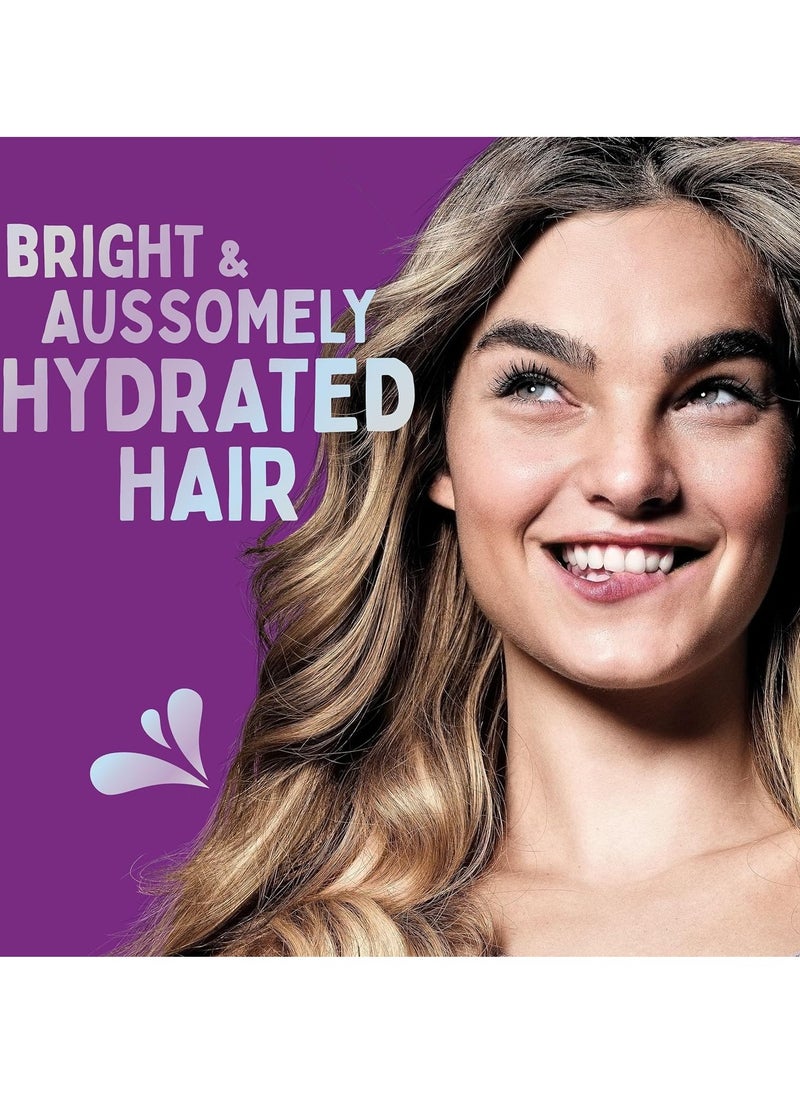 Blonde Hydration Vegan Purple Shampoo Conditioner And 3 Minute Miracle Hair Mask Set Silver Toner Neutralises Yellow and Brassy Tones for Hydrated Hair