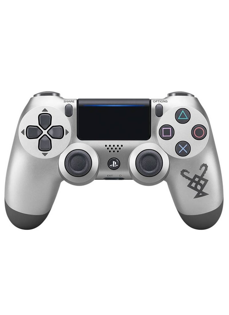 Wireless DualShock 4 Controller for PS4 - Vibration Feedback, Motion Sensors, Touchpad, Light Bar, Share Button & Speaker for Ultimate Gaming Experience (Silver)