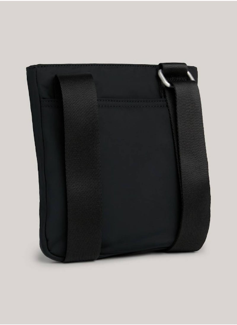 Men's Signature Mini Crossover Bag - Polyester, Black