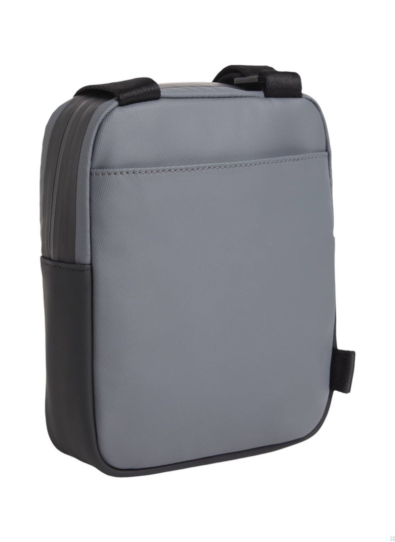 Men's Small Convertible Reporter Bag - Polyester, Gray