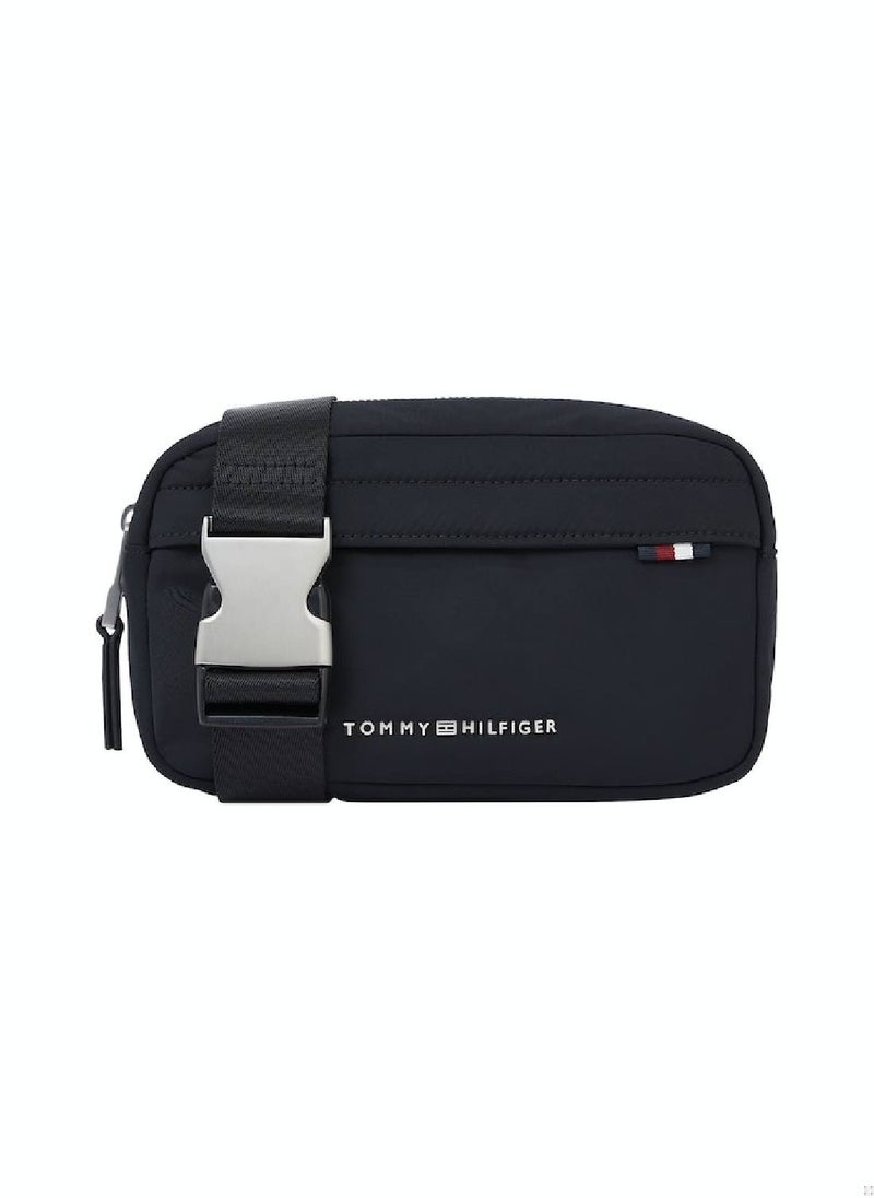 Men's Signature Messenger Bag - Polyester, Black