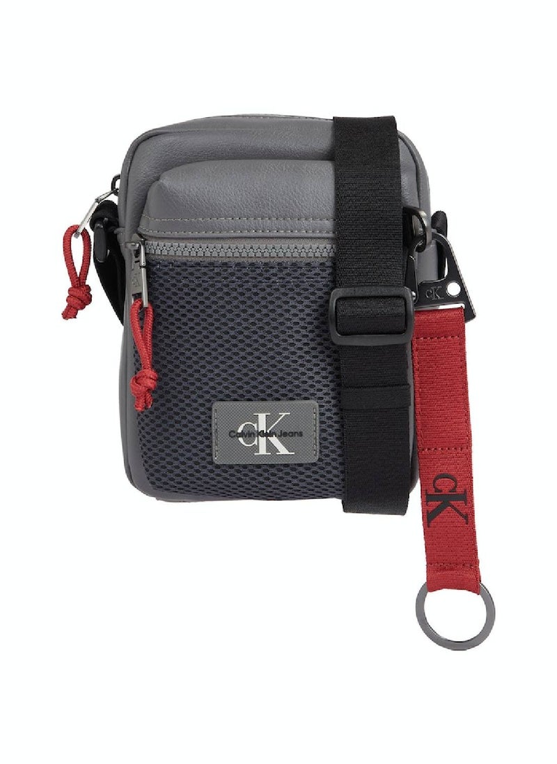 Men's Reporter Bag - Polyester, Gray
