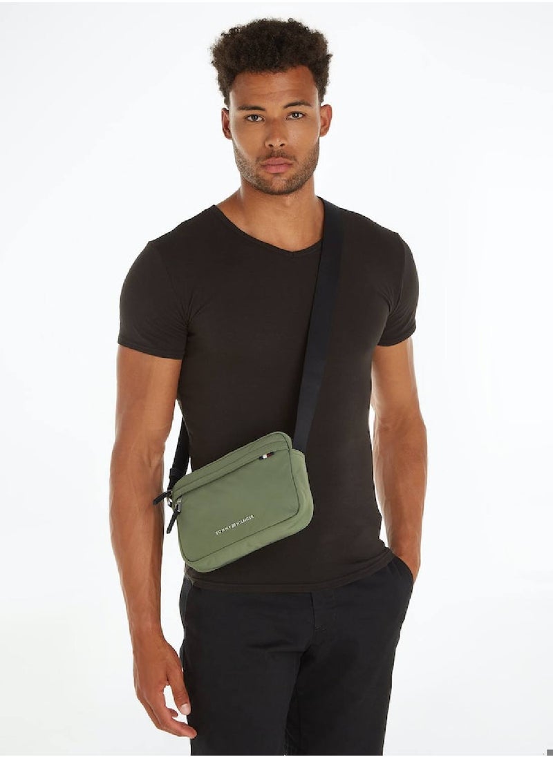 Men's Signature Camera Crossover Bag - Polyester, Green