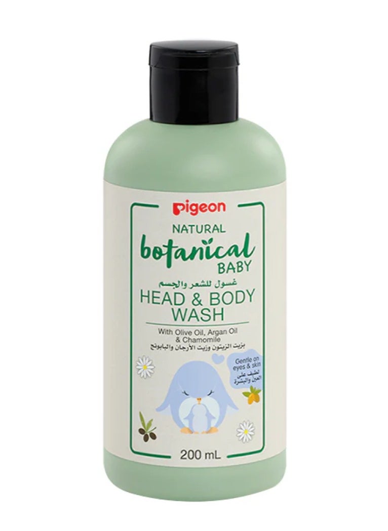 Pigeon Natural Botanical Baby Head & Body Wash 200ml