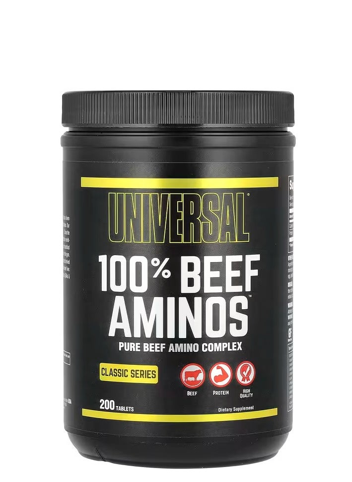 UNIVERSAL,BEEF AMINOS,CLASSIC SERIES,200 TABLETS