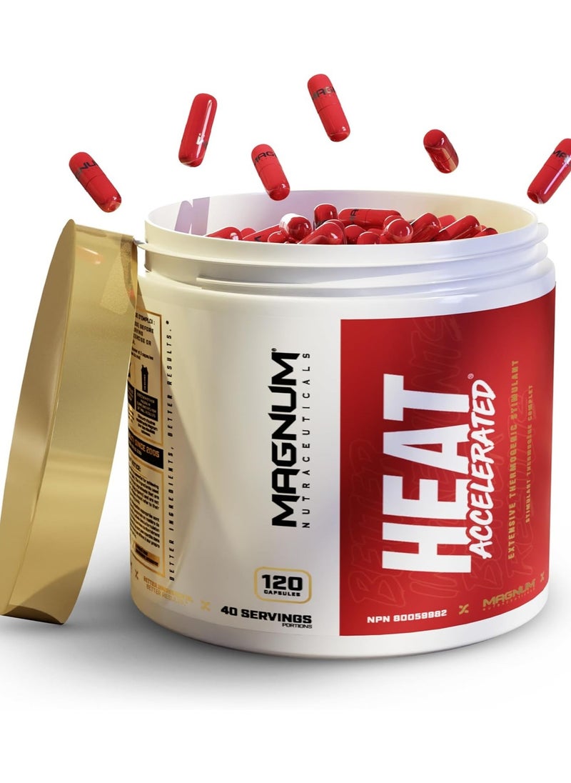 Magnum Nutraceuticals, Heat Accelerated, 120 Caps, 40 Servings, 162g