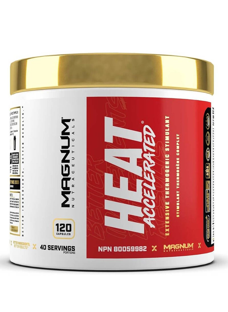 Magnum Nutraceuticals, Heat Accelerated, 120 Caps, 40 Servings, 162g