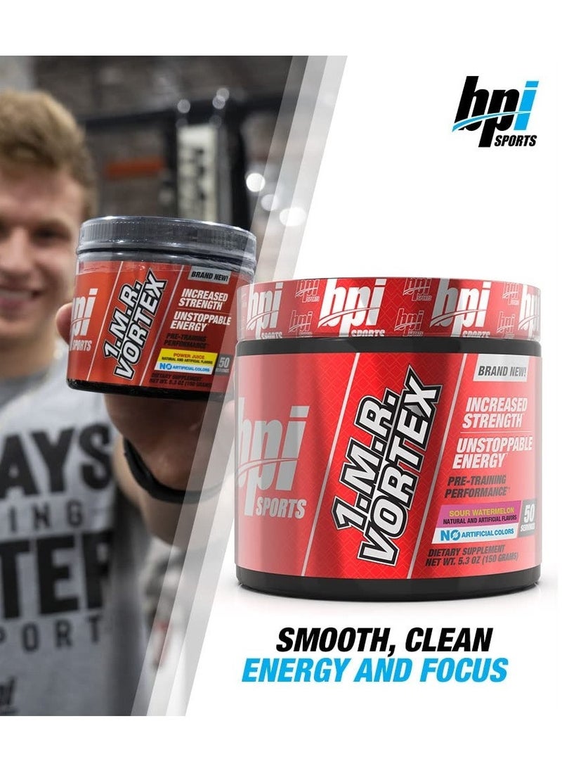 BPI Sports 1MR Vortex Pre-Workout Sour Watermelon Flavor 150g