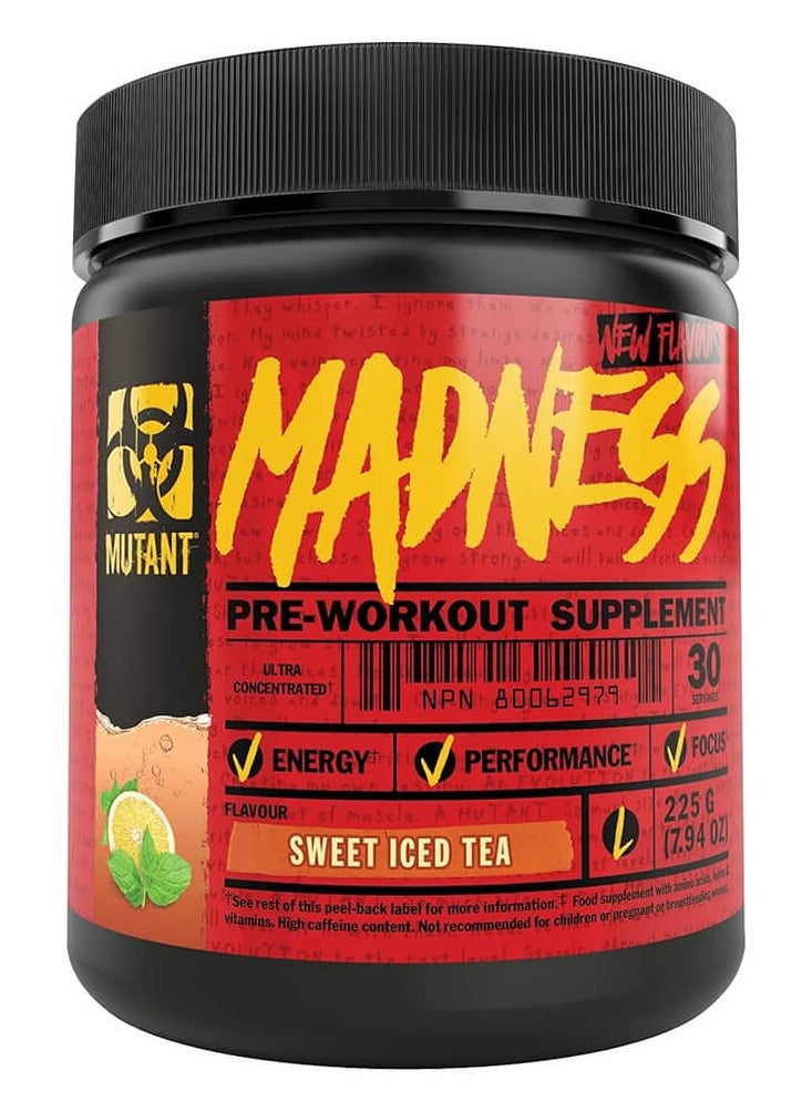 Mutant, Madness 225g, Sweet Iced Tea, 30 Servings