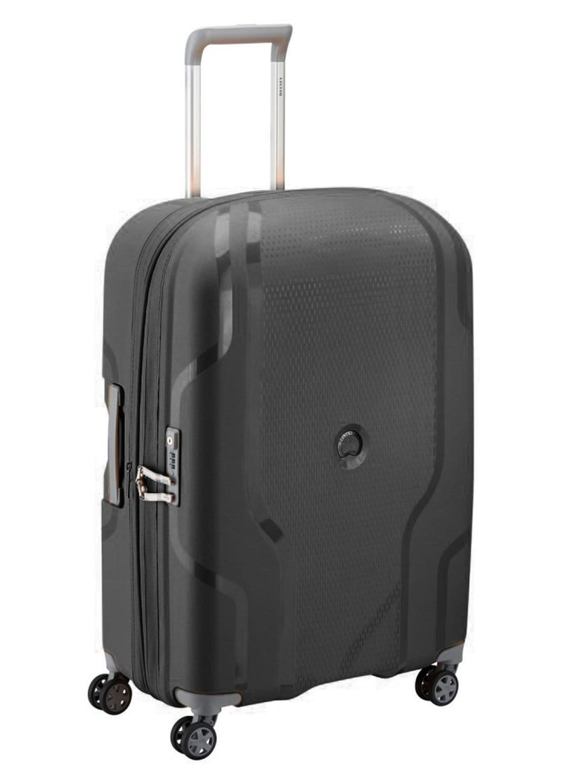 Recycled Clavel 83Cm Expandable 4 Double Wheel Check-In Luggage Trolley Black