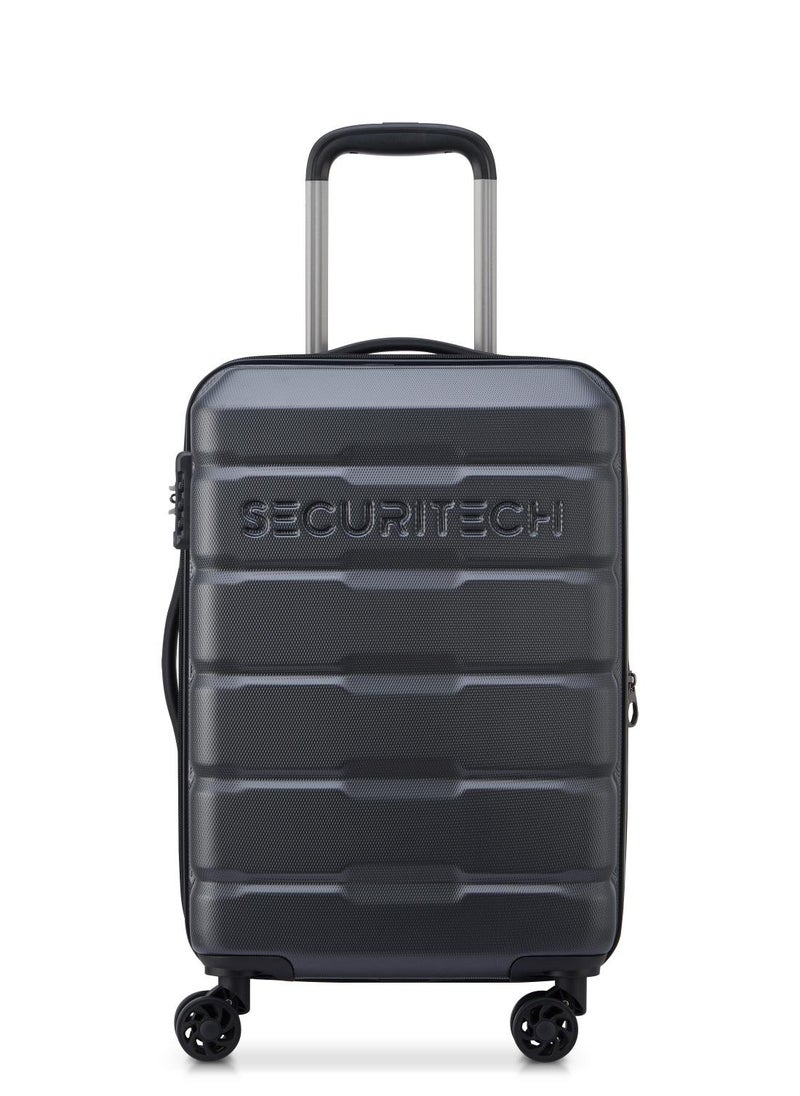 Citadel 54 Cm  Expandable 4 Double Wheel Cabin Luggage Trolley Anthracite / Black Zip