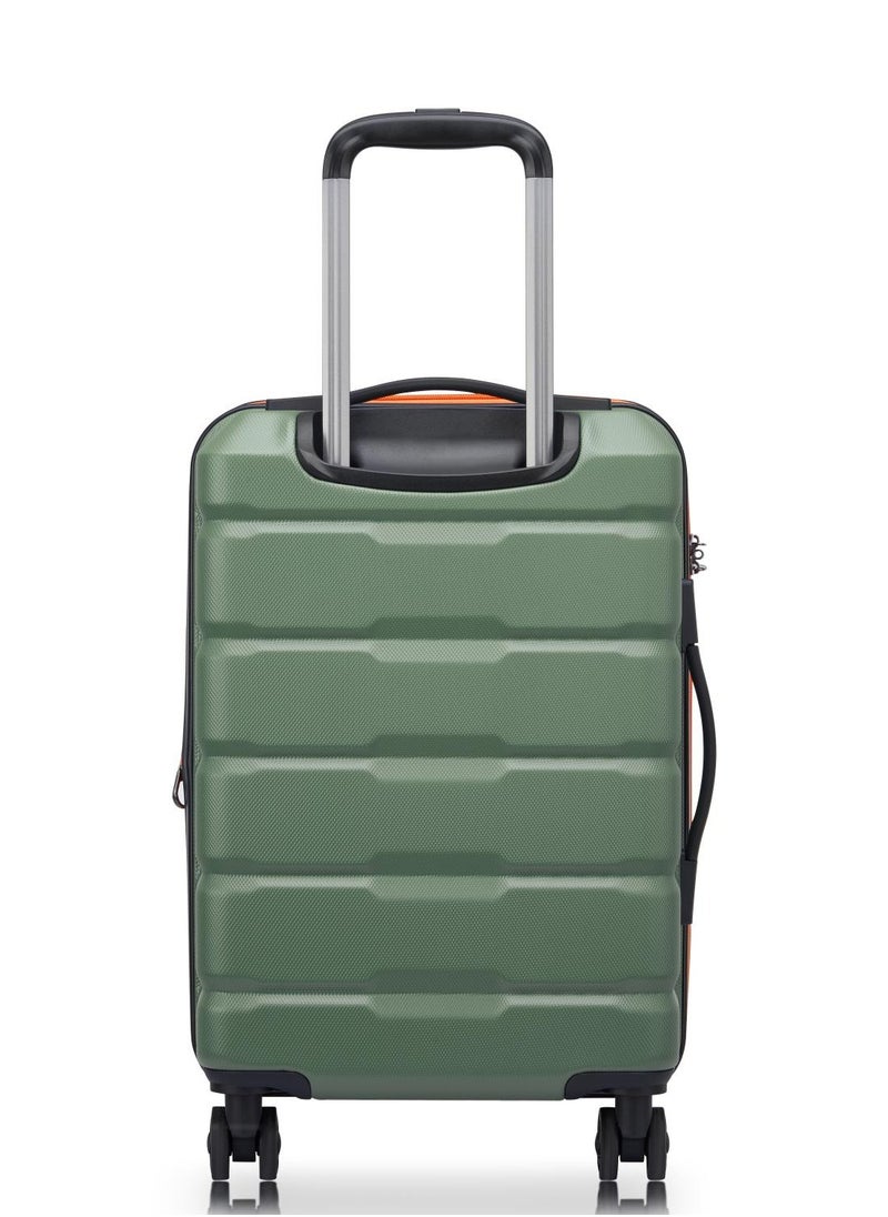 Citadel Securitech By Delsey Paris 54 Cm Expandable 4 Double Wheel Cabin Luggage Trolley - Green
