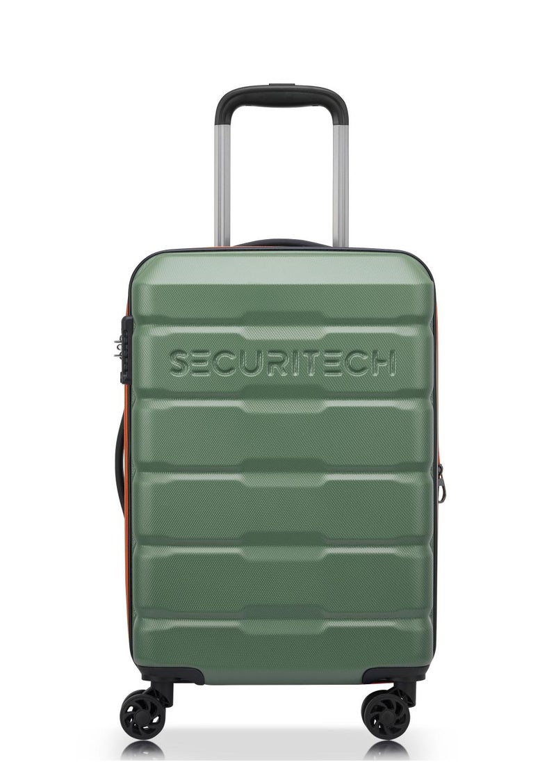 Citadel Securitech By Delsey Paris 54 Cm Expandable 4 Double Wheel Cabin Luggage Trolley - Green