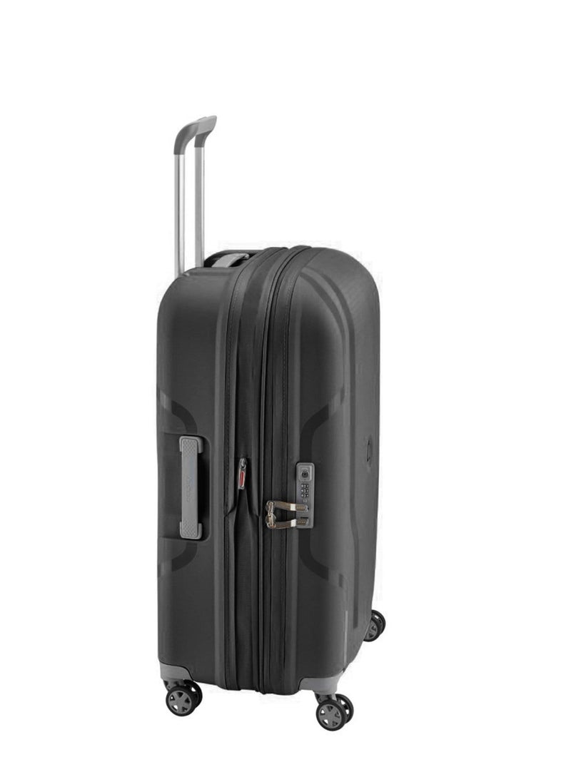 Recycled Clavel 70Cm Expandable  4 Double wheel Check-In Luggage Trolley Black