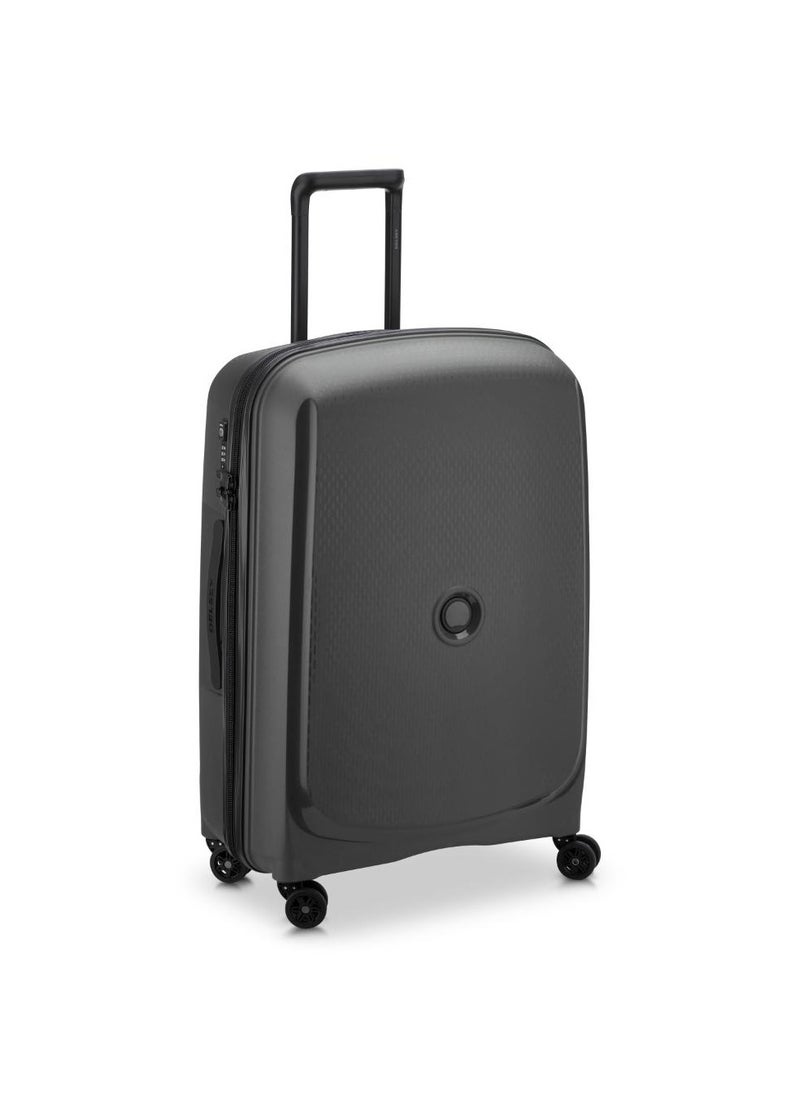 Belmont Plus Non Expandable 71cm Check-In Luggage 4 Double Wheel Trolley Black