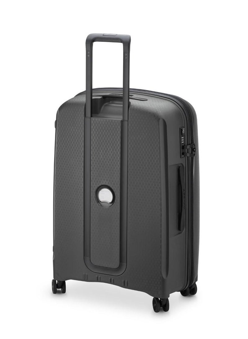 Belmont Plus Non Expandable 71cm Check-In Luggage 4 Double Wheel Trolley Black