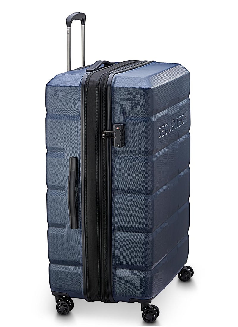 Citadel 82 Cm Expandable 4 Double Wheel Check-In Luggage Trolley  Blue / Black Zip