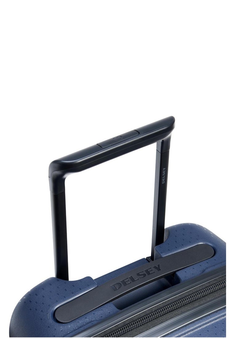 Belmont Plus Non Expandable 55cm Cabin Luggage 4 double Wheel Trolley Blue