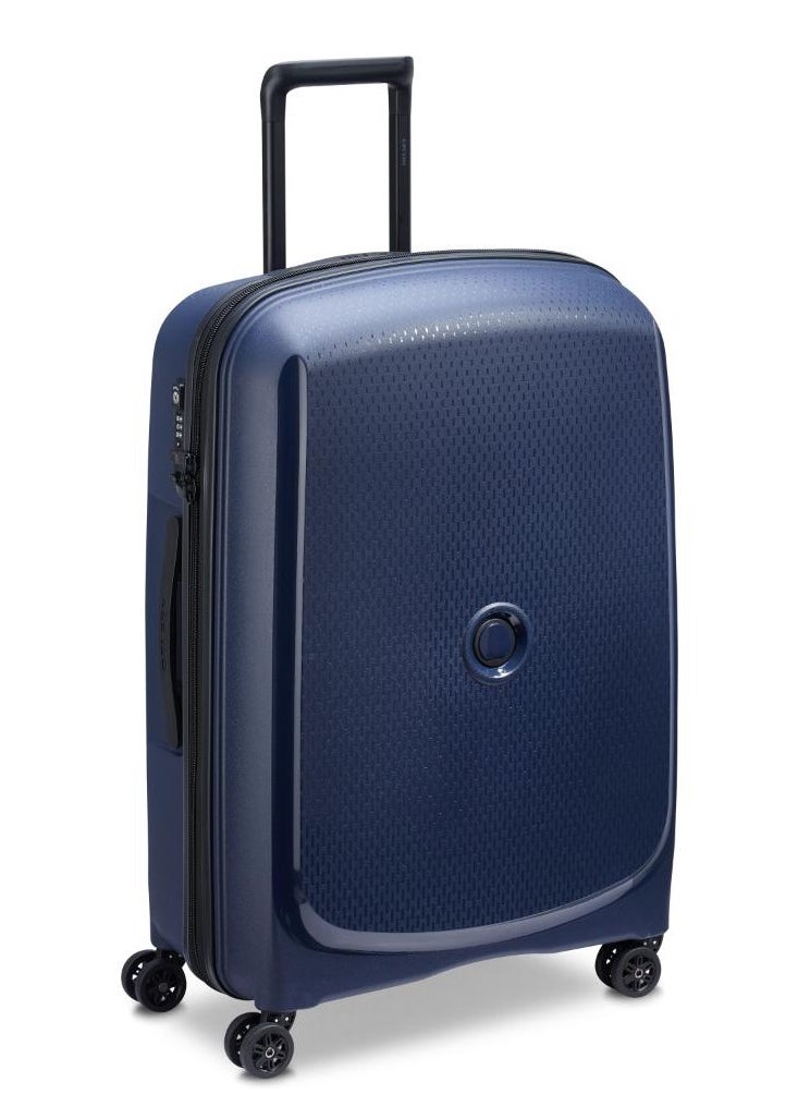 Belmont Plus Non Expandable 71cm Check In Luggage 4Double Wheel Trolley Blue