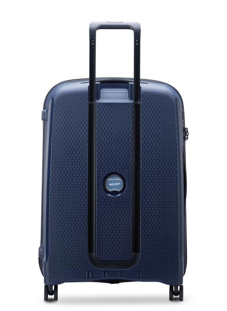 Belmont Plus Non Expandable 71cm Check In Luggage 4Double Wheel Trolley Blue