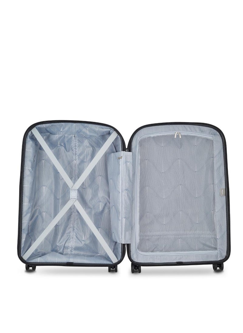 Belmont Plus Non Expandable 71cm Check In Luggage 4Double Wheel Trolley Blue