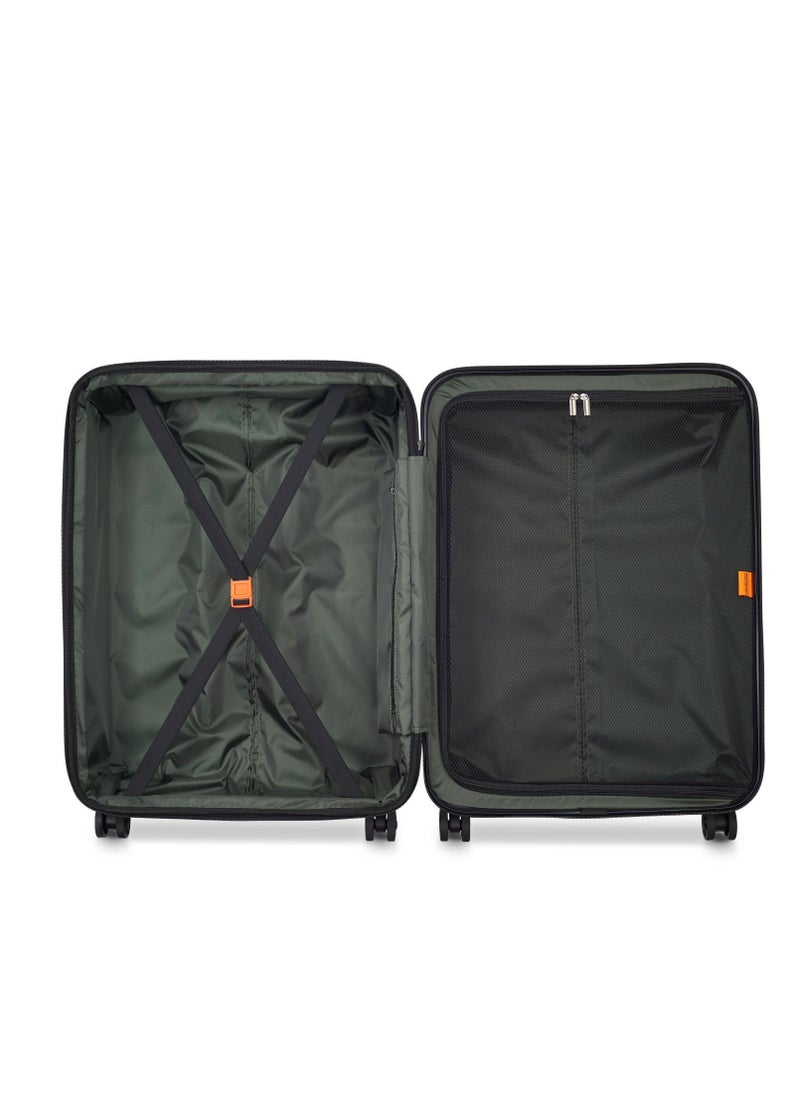 Citadel 70 Cm 4Double Wheel Expandable Check-In Luggae Trolley  Khaki / Orange Zip