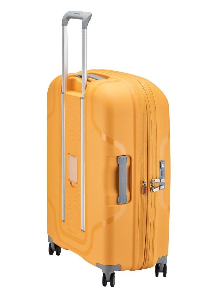 Recycled Clavel 70Cm 4 Double wheel Expandable Check-In Luggage Trolley Yellow