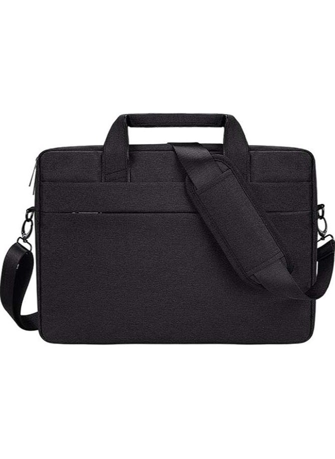 Waterproof Laptop Shoulder Bag Tablet Sleeve Case for Macbook, iPad (13.3 inch, Black)