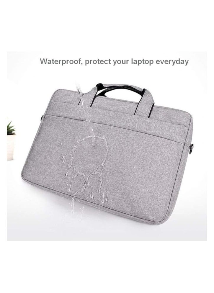 Waterproof Laptop Shoulder Bag Tablet Sleeve Case for Macbook, iPad (13.3 inch, Black)