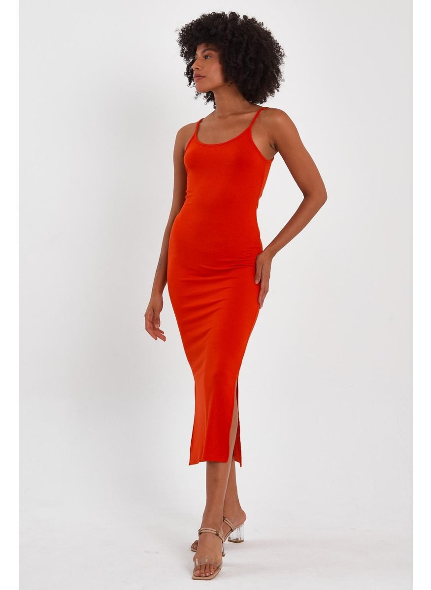 Slit Pencil Dress (B23-00106)