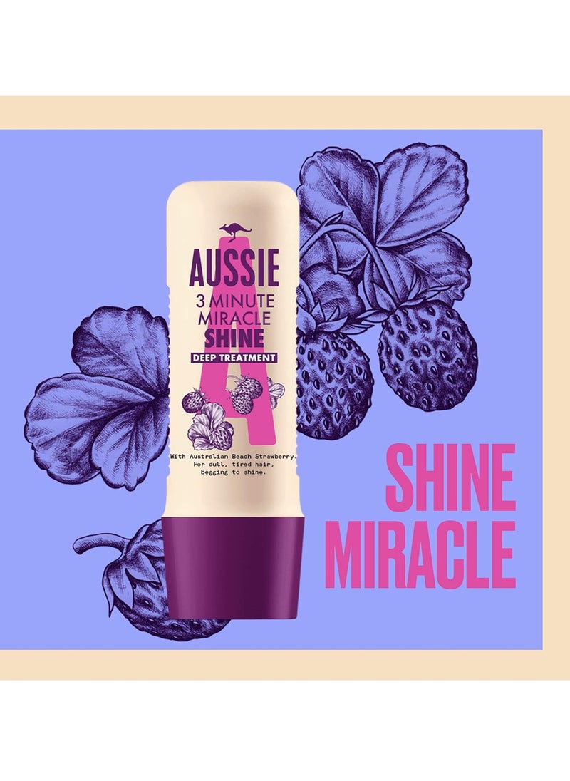 Aussie Miracle Shine Treatment Shine Treatment for Dull Tired Hair Begging to Shine 250 ml Pack of 1