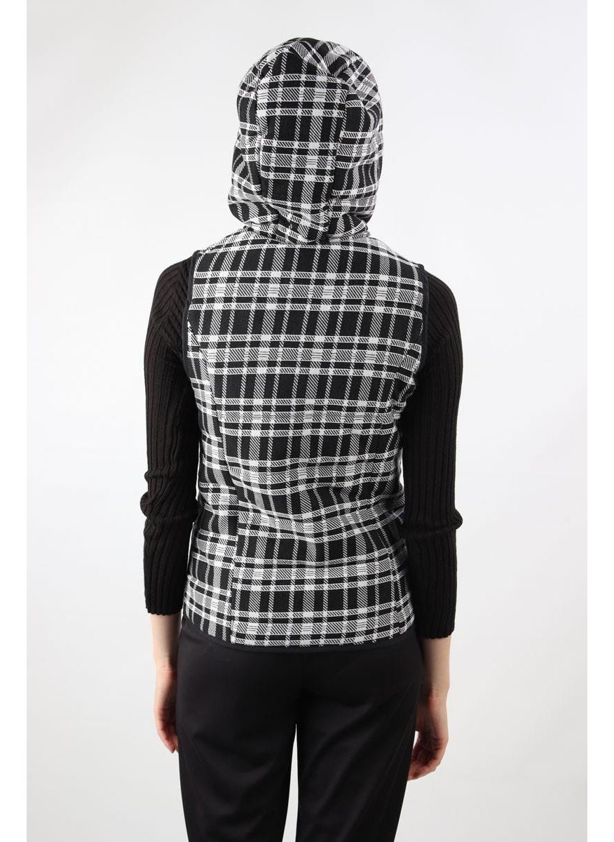Plaid Hooded Vest (B20-467Yl00)