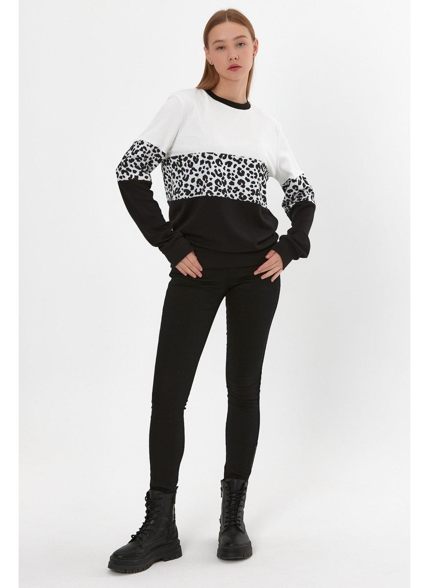 Leopard Print Sweatshirt (B23-26500)