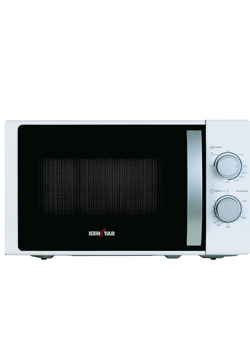 KENSTAR MECHANICAL MICROWAVE OVEN SURF WHITE 700W 20L KM20SHWGC